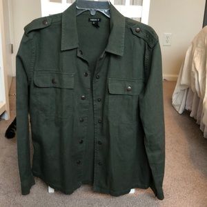 Camo button up jacket